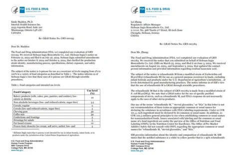 INGIA Achieves Major Milestone with FDA GRAS Approval for Fermented Rebaudioside M and Allulose